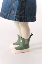 kids sprinkle ribbed tights vanilla