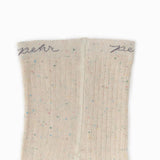 kids sprinkle ribbed tights vanilla