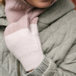 Toddler Wool Knit Mitten - Rose