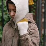 Toddler Wool Knit Mitten - Rose