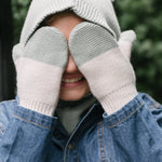 Toddler Wool Knit Mitten - Rose