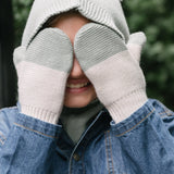 Toddler Wool Knit Mitten - Rose