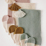 Toddler Wool Knit Mitten - Rose