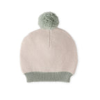 toddler wool knit hat sage in natural greens pattern