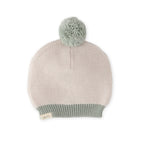 wool knit hat sage natural