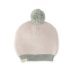 Toddler Wool Knit Hat - Natural - Sage