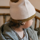 Toddler Wool Knit Hat - Natural - Portobello