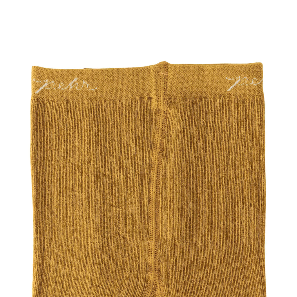 ribbed tights ochre