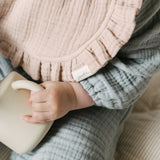 Muslin Ruffle Bib Set of 2 - Fawn & Sienna