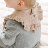 Muslin Ruffle Bib Set of 2 - Fawn & Sienna