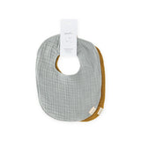 baby muslin bib set of 2 dijon & puddle