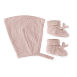 Pointelle Knit Gift Set - Soft Peony