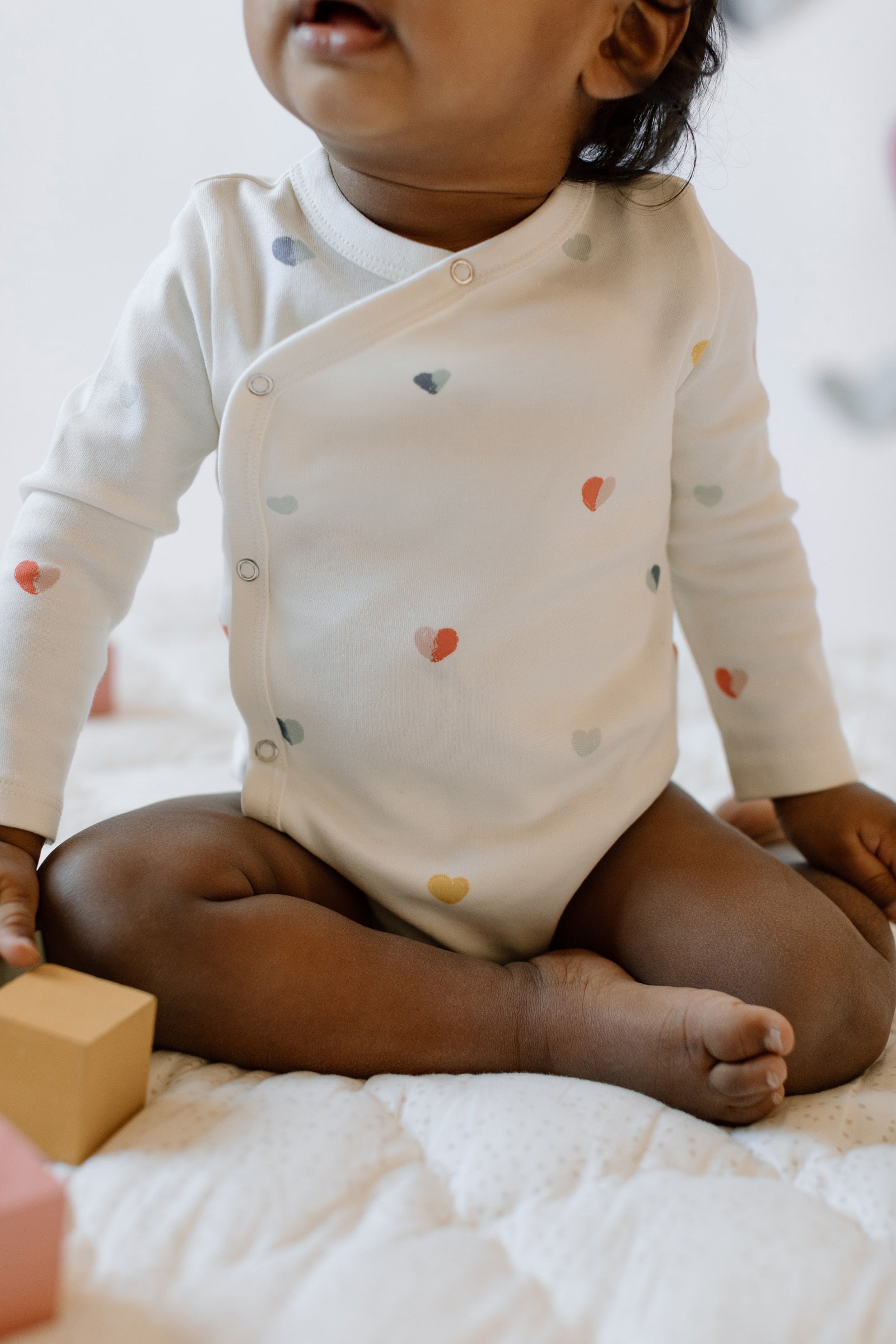 Kimono One-Piece - Pin Dot Pebble