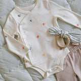 Kimono One-Piece - Pin Dot Pebble