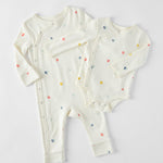 Kimono One-Piece - Pin Dot Pebble