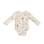 Long Sleeve Kimono One-Piece - Explore New York