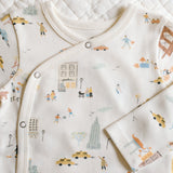 Long Sleeve Kimono One-Piece - Explore New York