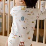 Long Sleeve Kimono One-Piece - Explore New York