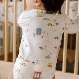 Long Sleeve Kimono One-Piece - Explore New York