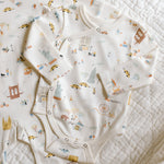 Long Sleeve Kimono One-Piece - Explore New York