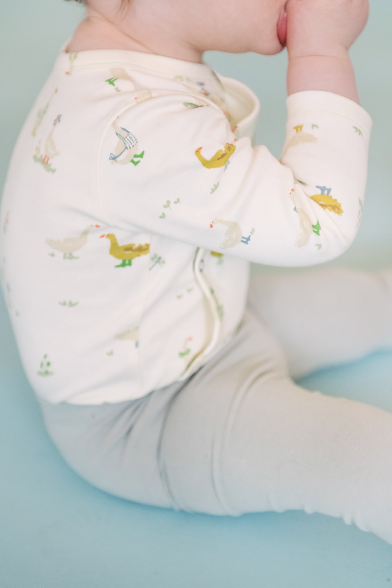 Long Sleeve Kimono One-Piece - Duck Duck Goose