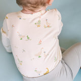 Long Sleeve Kimono One-Piece - Duck Duck Goose