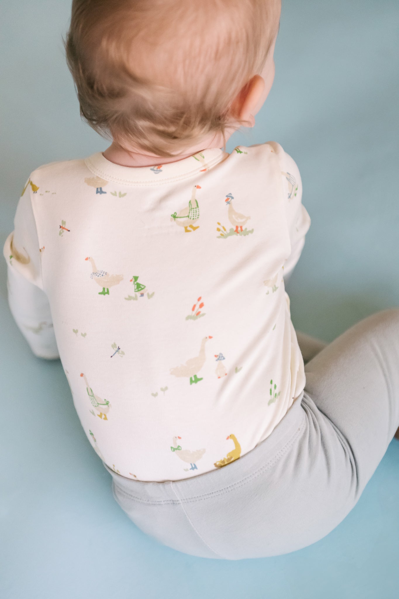 Long Sleeve Kimono One-Piece - Duck Duck Goose