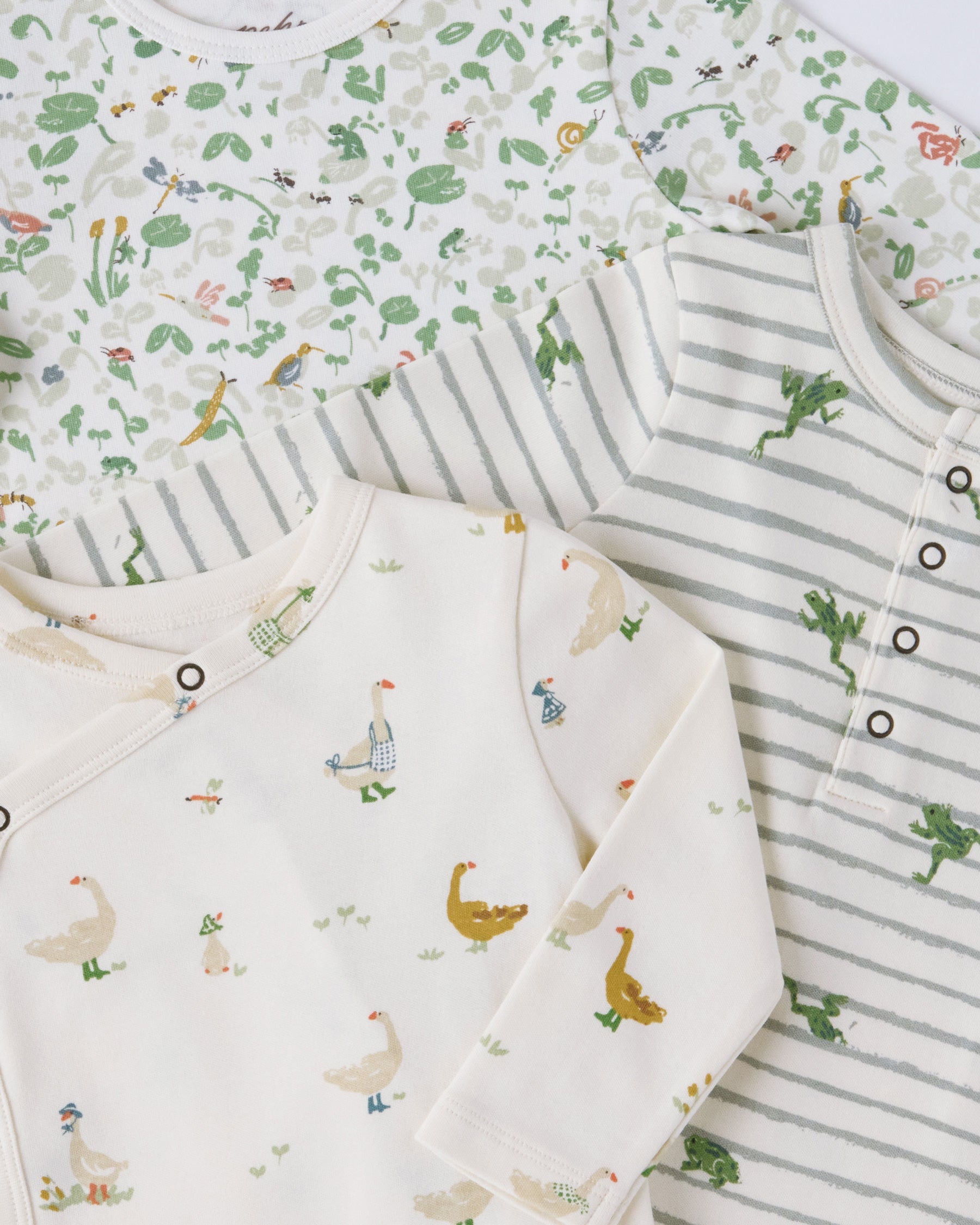 Long Sleeve Kimono One-Piece - Duck Duck Goose