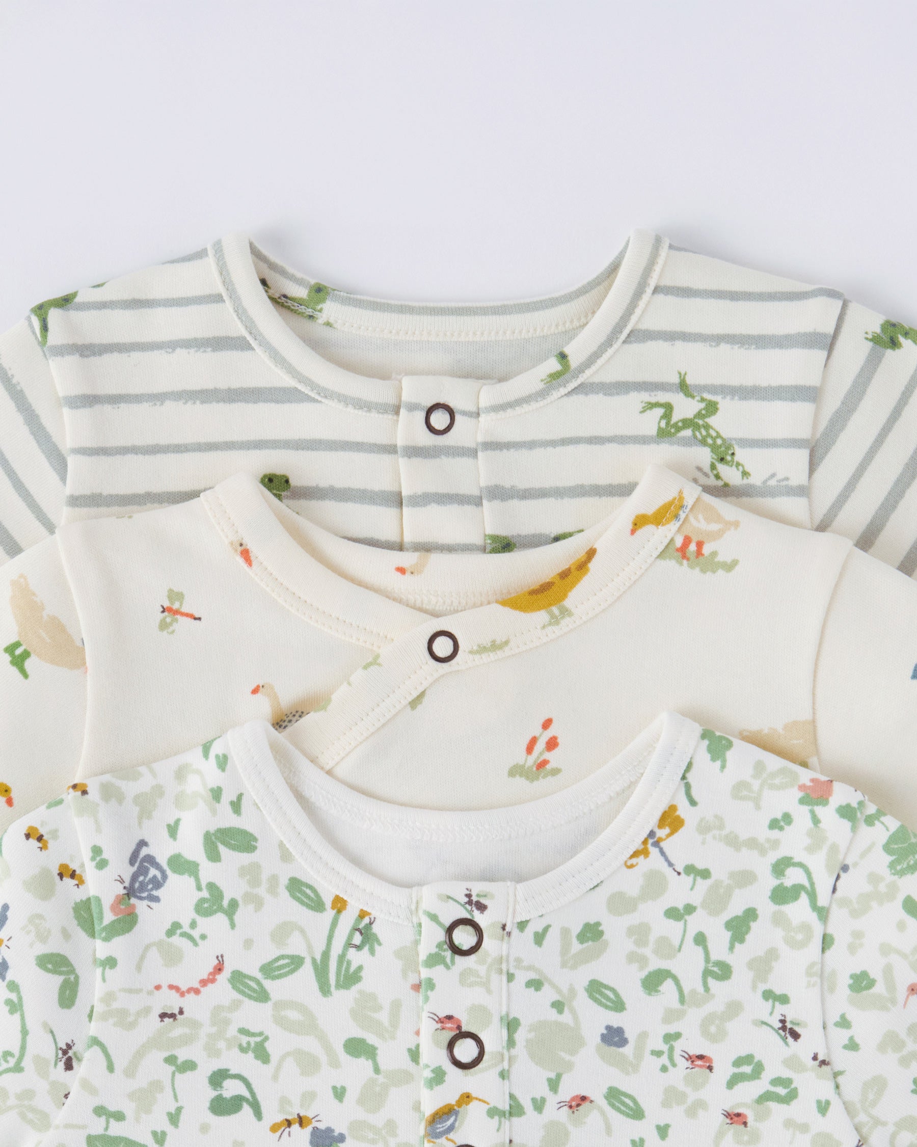 Long Sleeve Kimono One-Piece - Duck Duck Goose