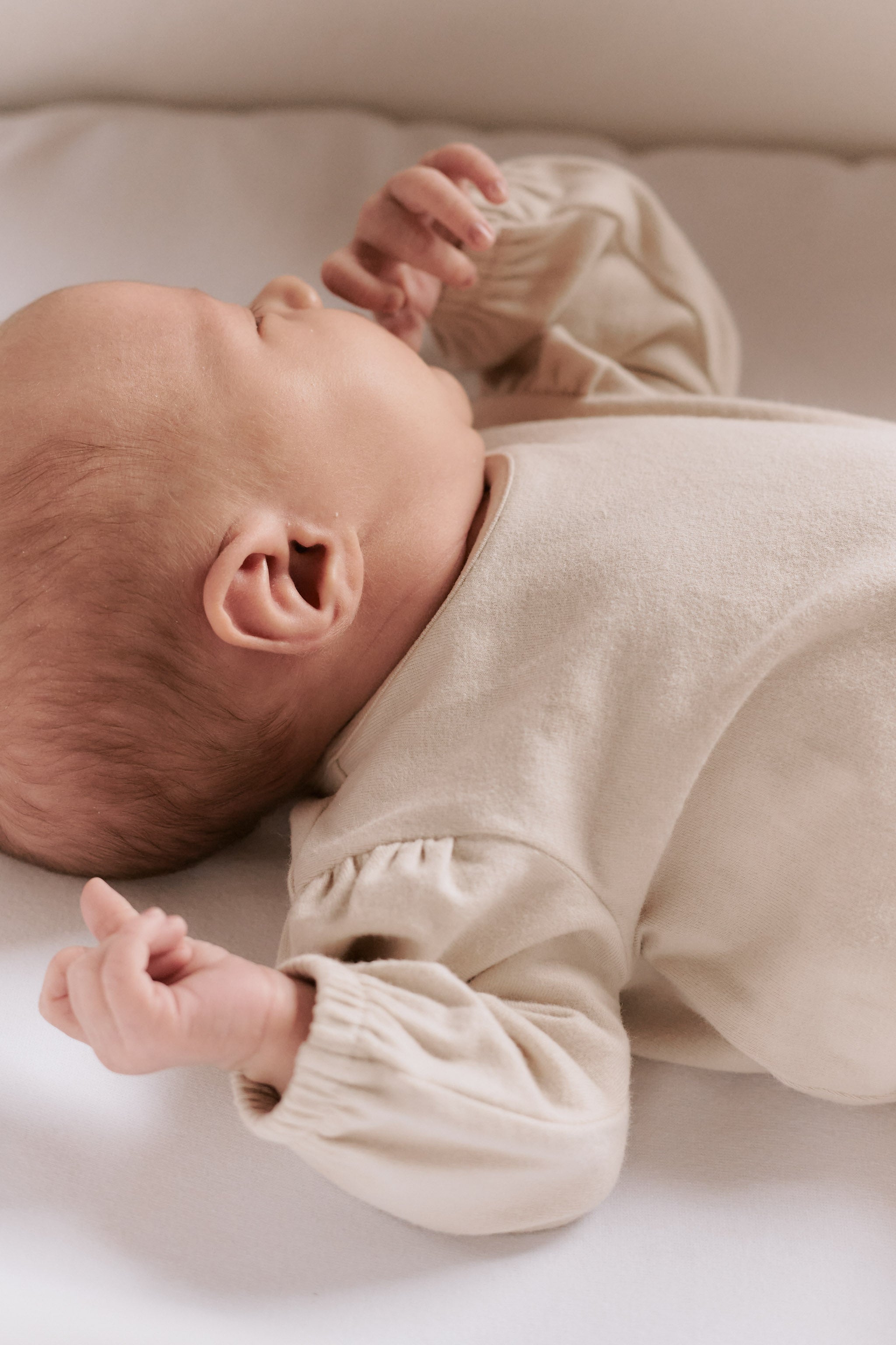 Essentials Puff Sleeve One-Piece - Natural