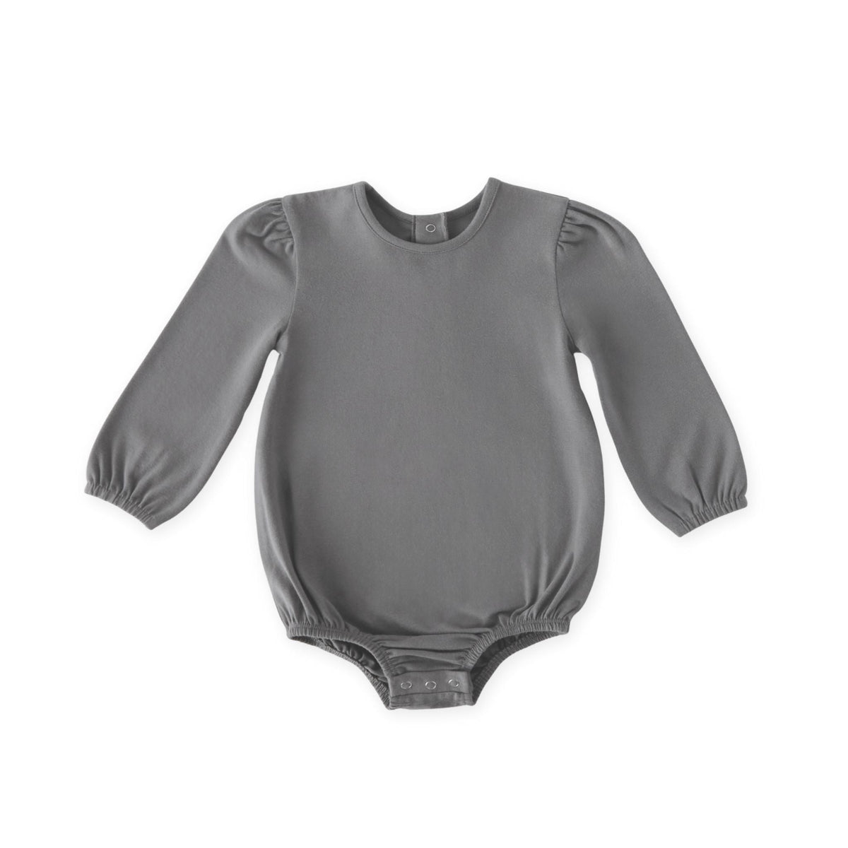 essentials puff sleeve one piece charcoal