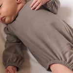 Essentials Puff Sleeve One-Piece - Charcoal