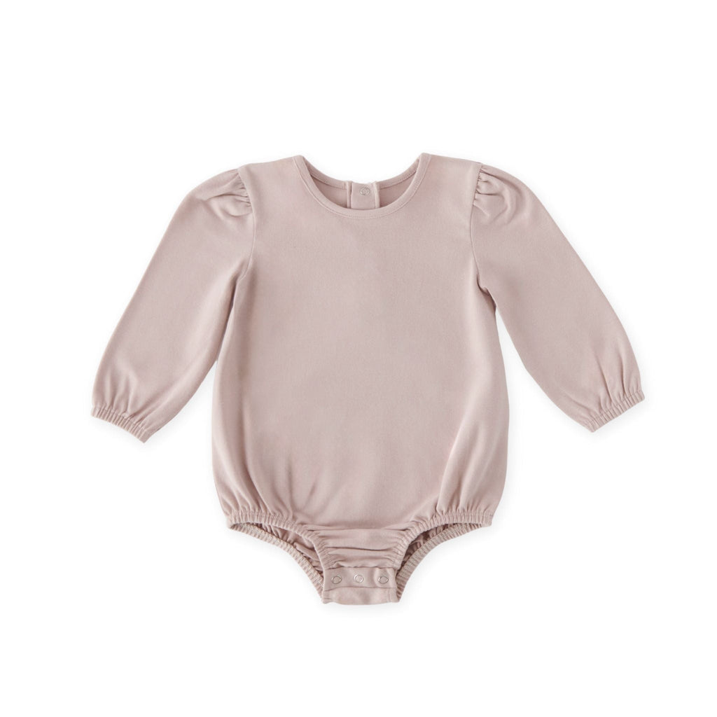 essentials puff sleeve one piece pale pink