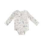 henley one piece life aquatic in blues pattern