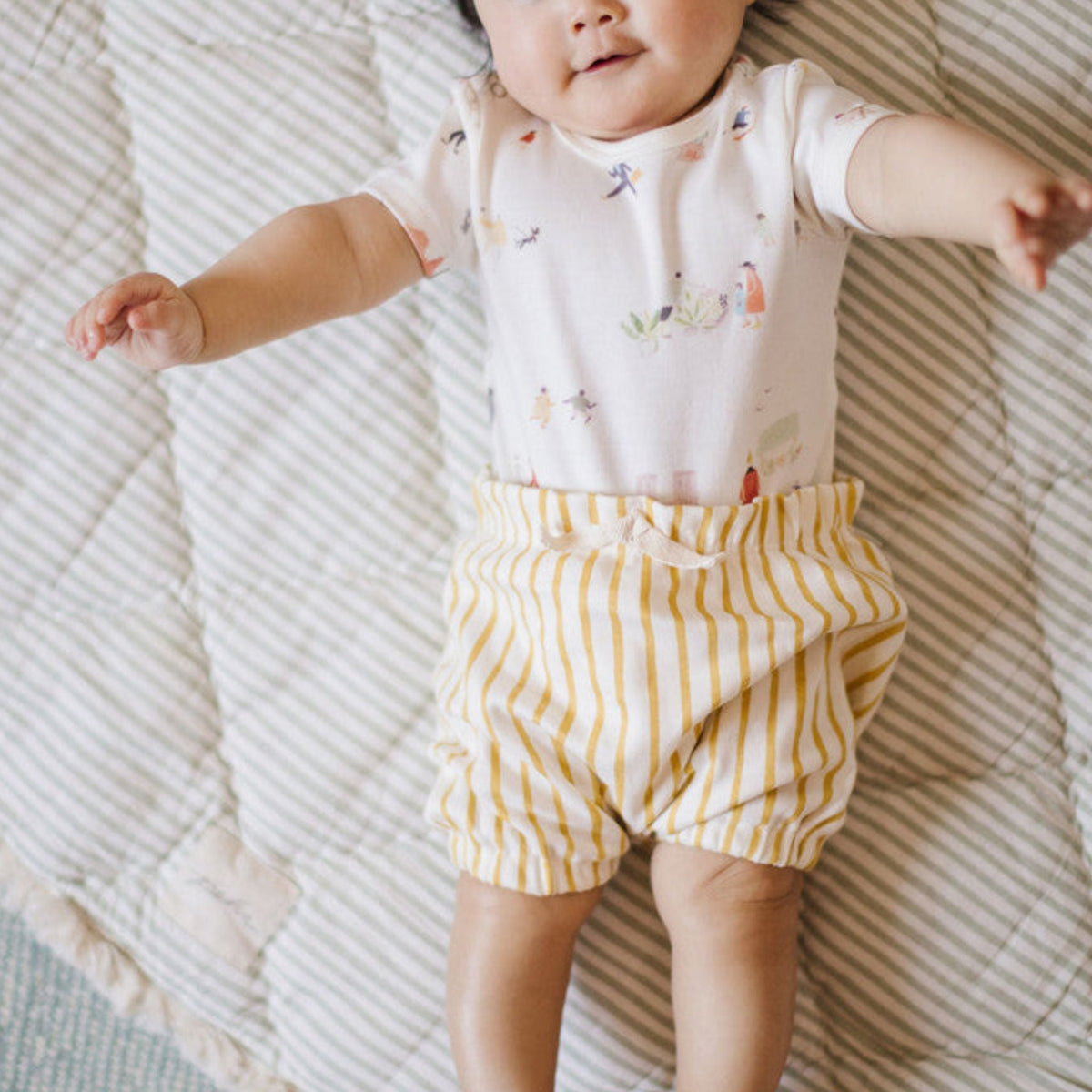 short sleeve shoulder snap one piece explore the world