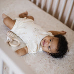 Short Sleeve Puff One-Piece - Flower Patch