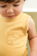 garment dye tank one piece marigold