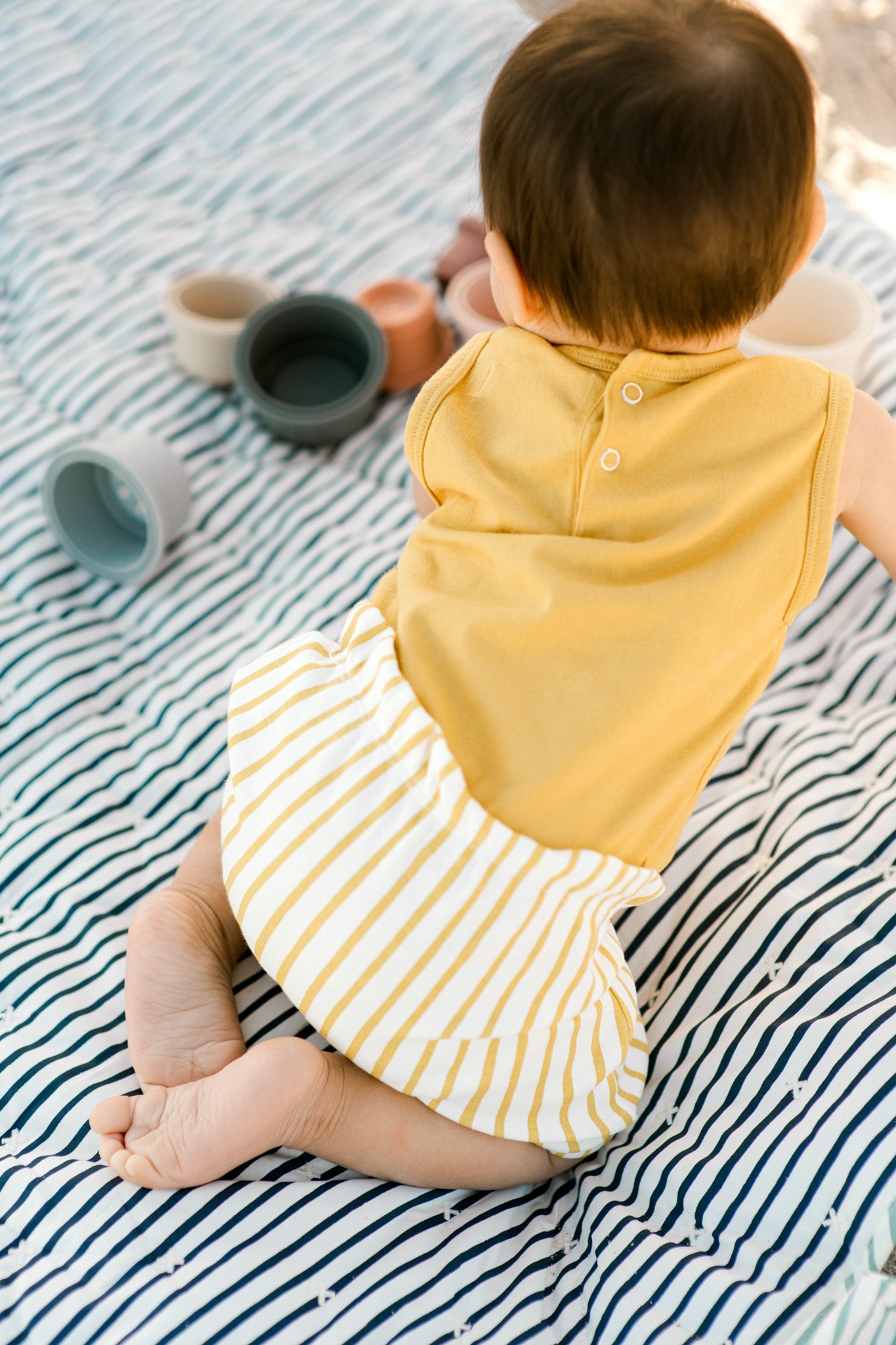 Garment Dye Tank One-Piece - Marigold