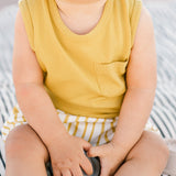 Garment Dye Tank One-Piece - Marigold