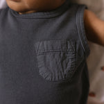 Garment Dye Tank One-Piece - Ink Blue