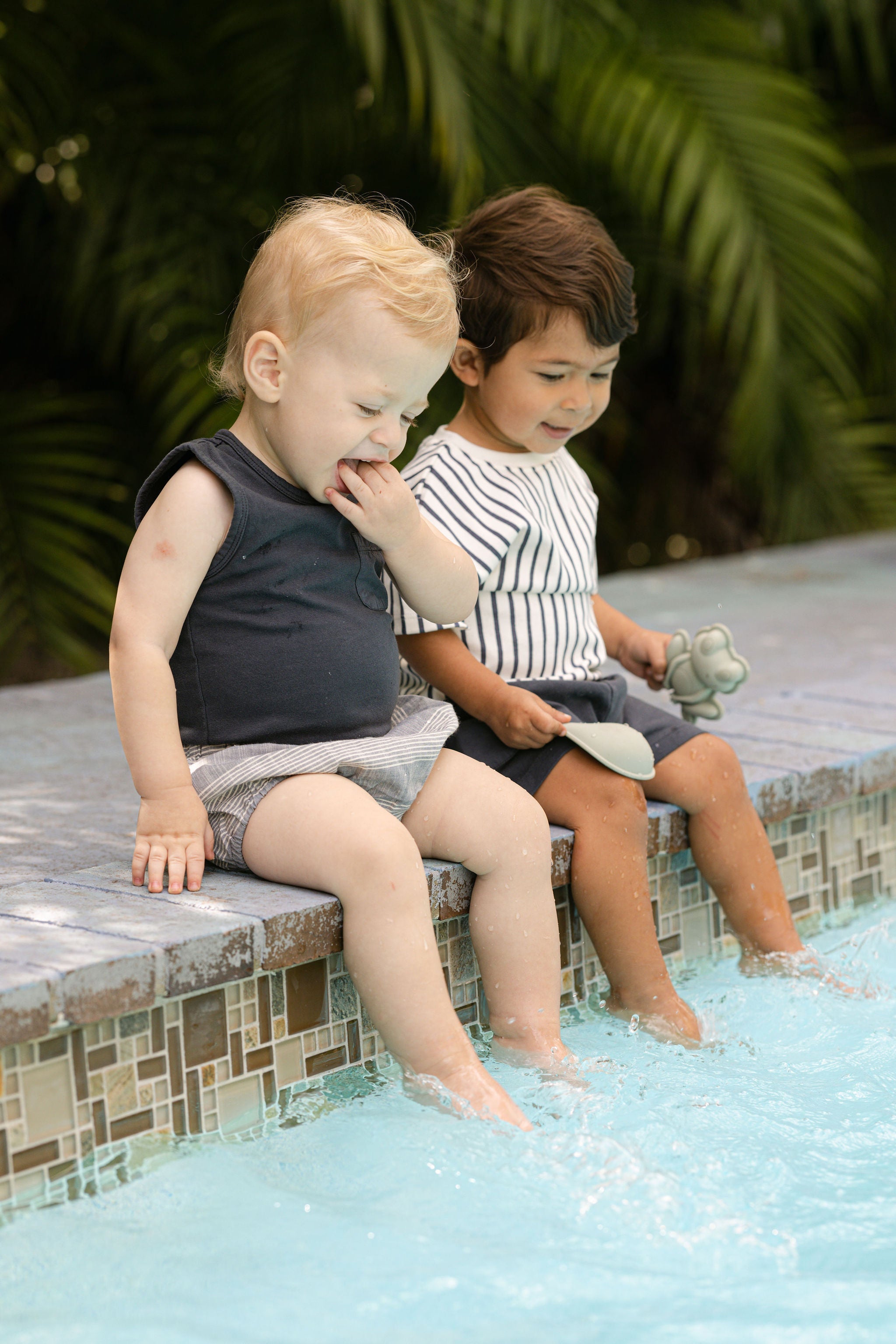 Garment Dye Tank One-Piece - Ink Blue