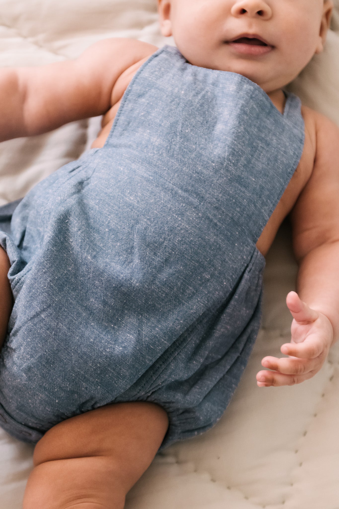 Criss-Cross One-Piece - Chambray