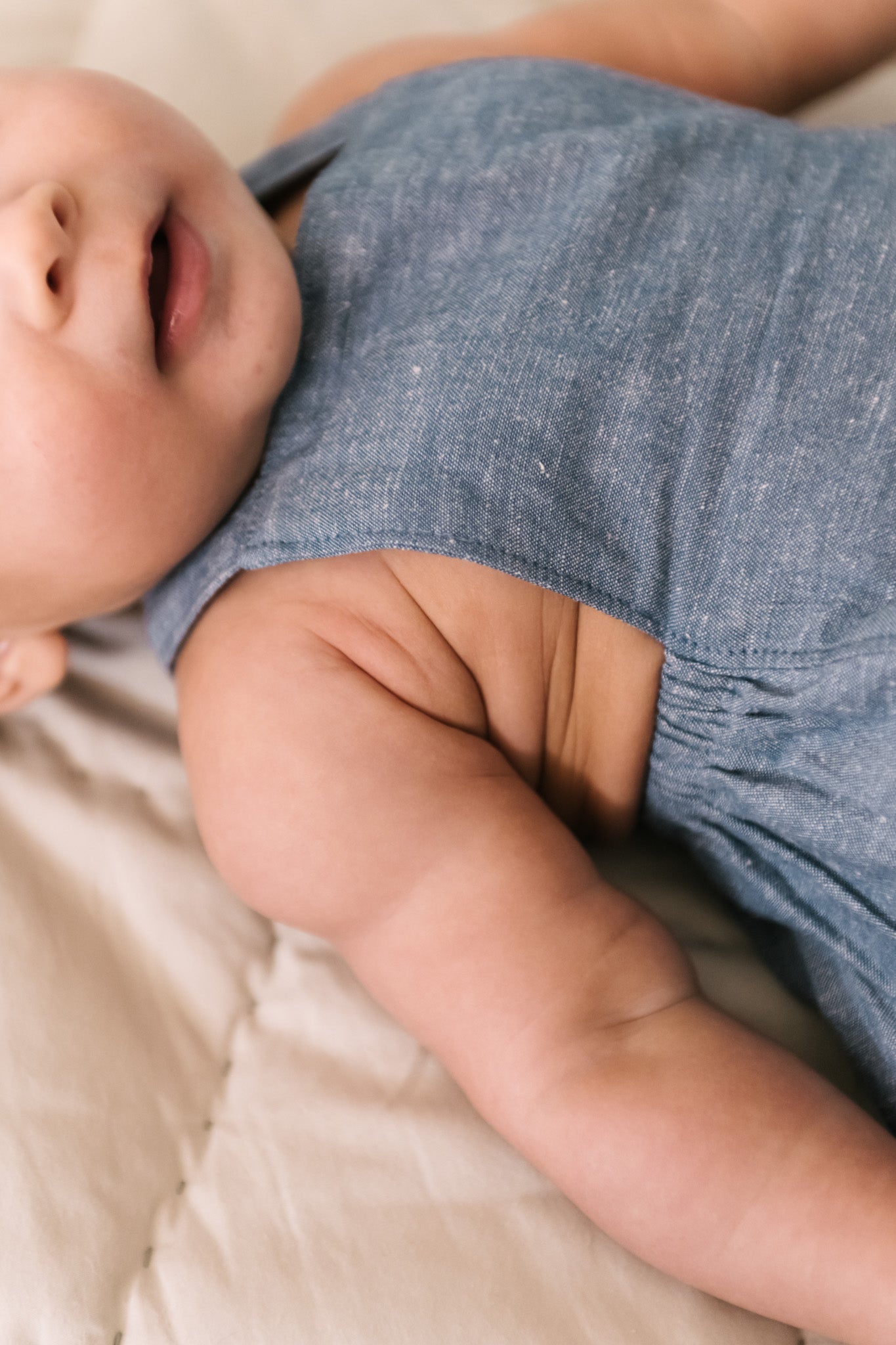 Criss-Cross One-Piece - Chambray