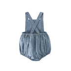 chambray criss cross one piece