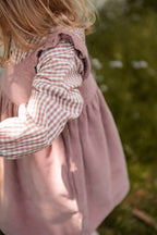 gingham long sleeve one piece thistle