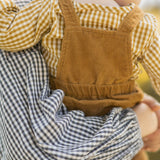 Gingham Long Sleeve One-Piece - Dijon