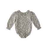 Woven Flutter Neck One-Piece - Forget-Me-Not