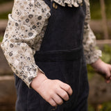 Woven Flutter Neck One-Piece - Forget-Me-Not