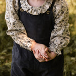 Woven Flutter Neck One-Piece - Forget-Me-Not