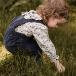 Woven Flutter Neck One-Piece - Forget-Me-Not